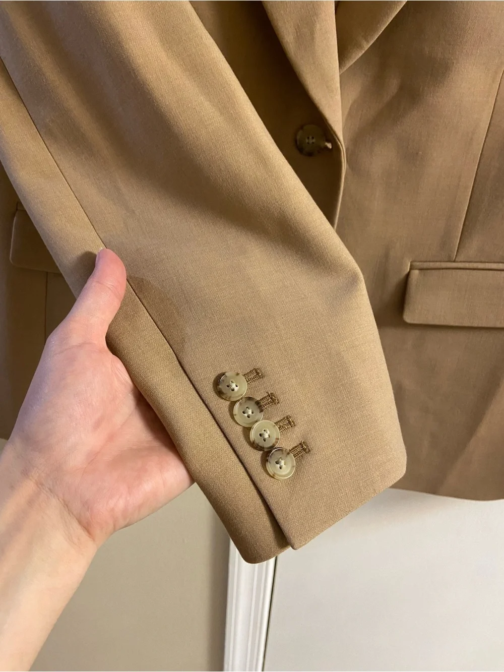 J. Crew Madelyn Camel-Tan Single-Breasted Blazer Sz 14